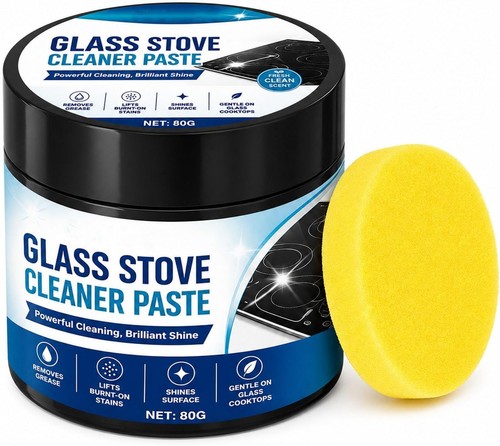 Glass stove cleaner paste with - glass,