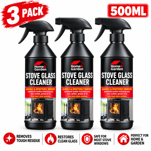 Stove glass cleaner 500ml - 3x,