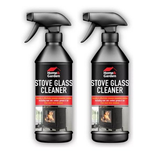 Stove glass cleaner - 2x, spray