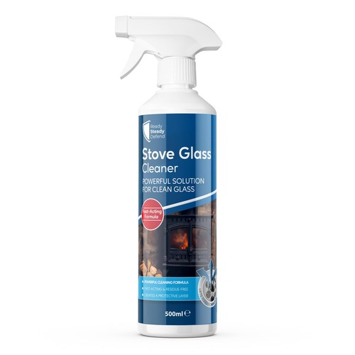 Stove glass cleaner - cleaner, for